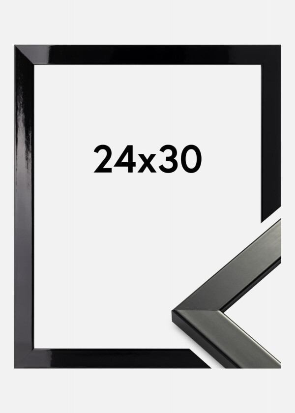 Ramme Uppsala Svart Høyglans 24x30 Cm