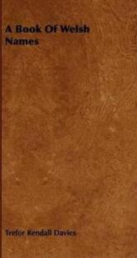 A Book of Welsh Names