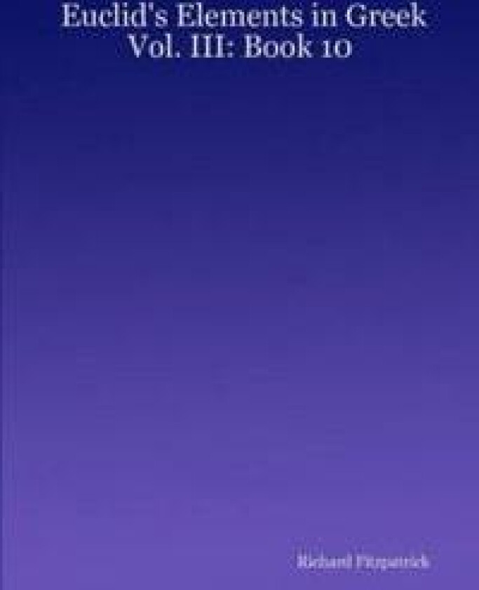 Euclid's Elements in Greek