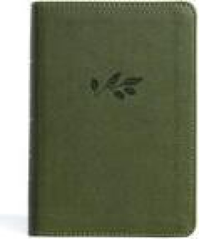 KJV Large Print Compact Reference Bible, Olive Leathertouch