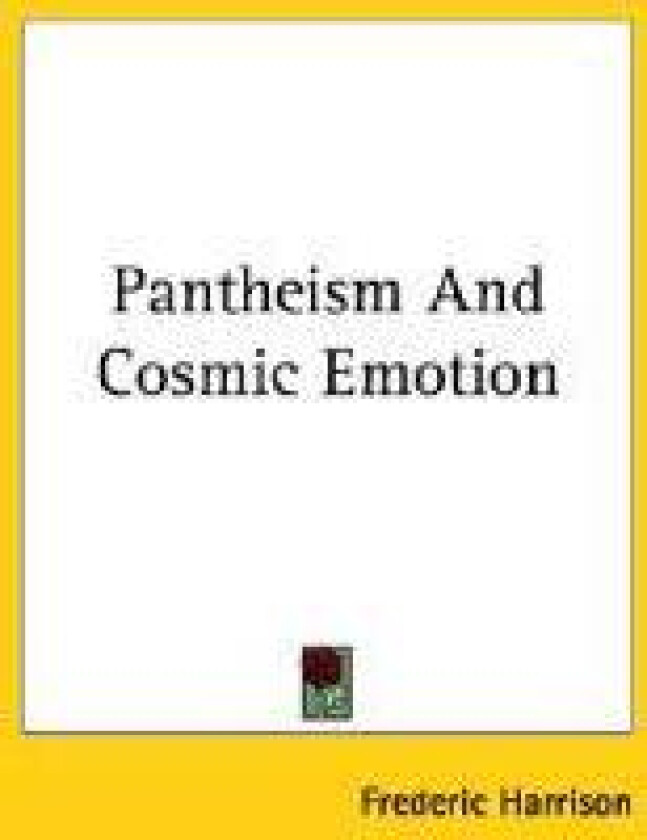 Pantheism And Cosmic Emotion