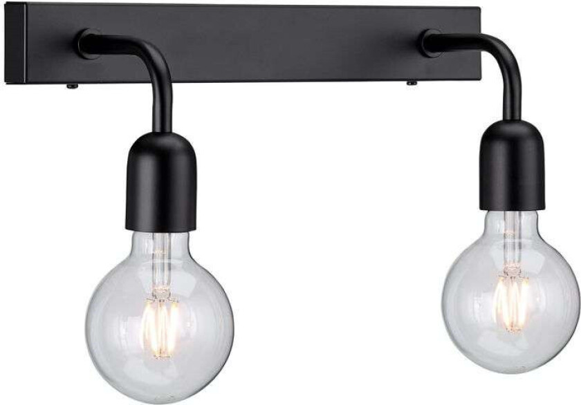 Regal 2 vegglampe 13,5 cm Matt svart