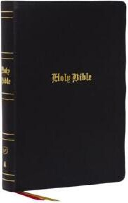 KJV Holy Bible: Super Giant Print with 43,000 Cross References, Black Genuine Leather, Red Letter, Comfort Print (Thumb Indexed): King James Version