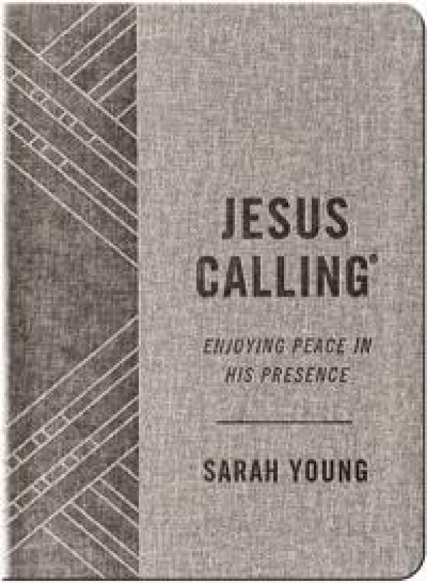 Jesus Calling, Textured Gray Leathersoft, with full Scriptures