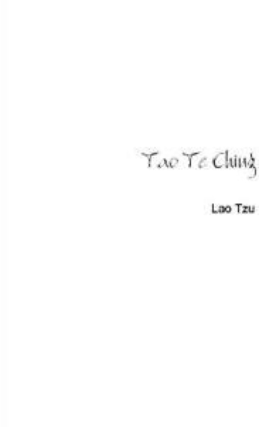 Tao Te Ching