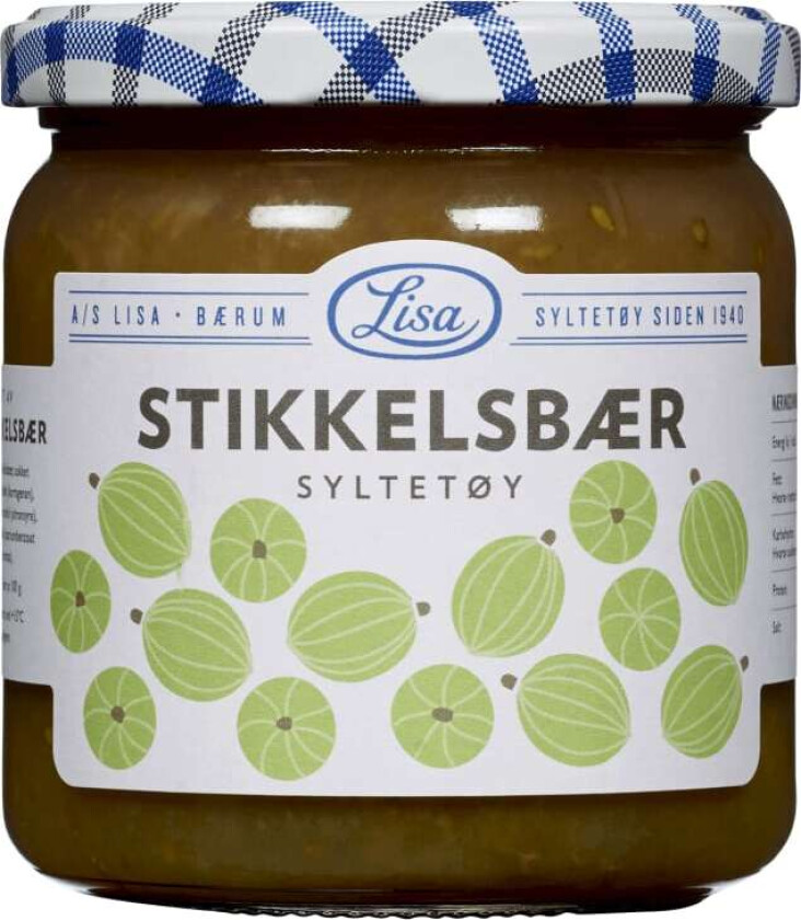Stikkelsbær Syltetøy 60% Bær 420g