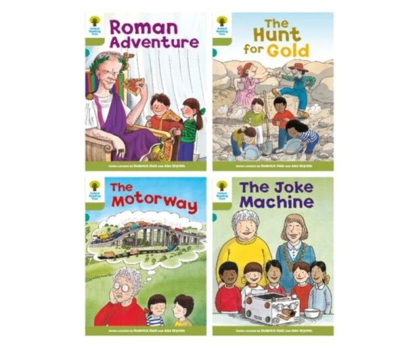 Oxford Reading Tree: Biff, Chip and Kipper Stories: Oxford Level 7: Mixed Pack of 4 av RODERICK HUNT