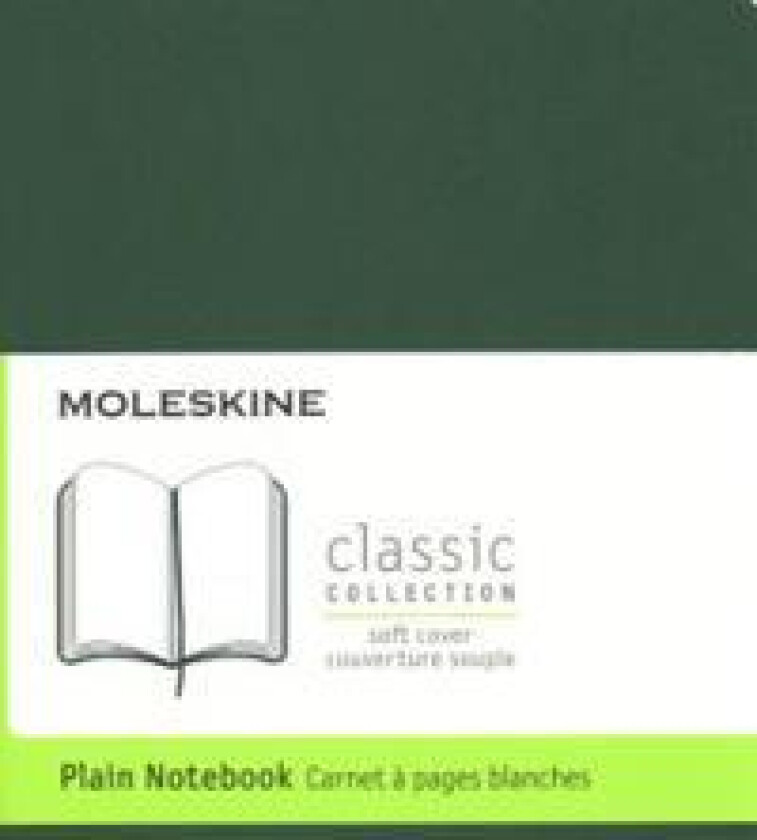 Moleskine Notebook, Pocket, Plain, Myrtle Green