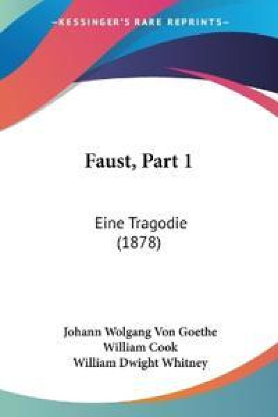 Goethe, J: Faust, Part 1