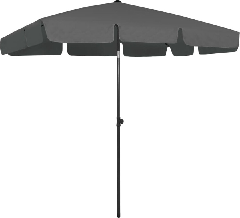 Bilde av Strandparasoll antrasitt 200x125 cm
