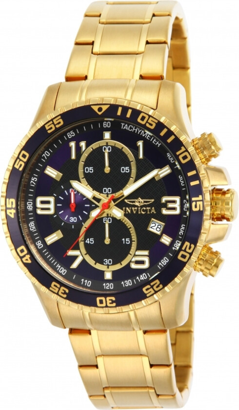 Specialty Chronograph 14878 - Kvarts - Gull - Herreklokker - Rustfritt stål - ledd m/pin - Mineral