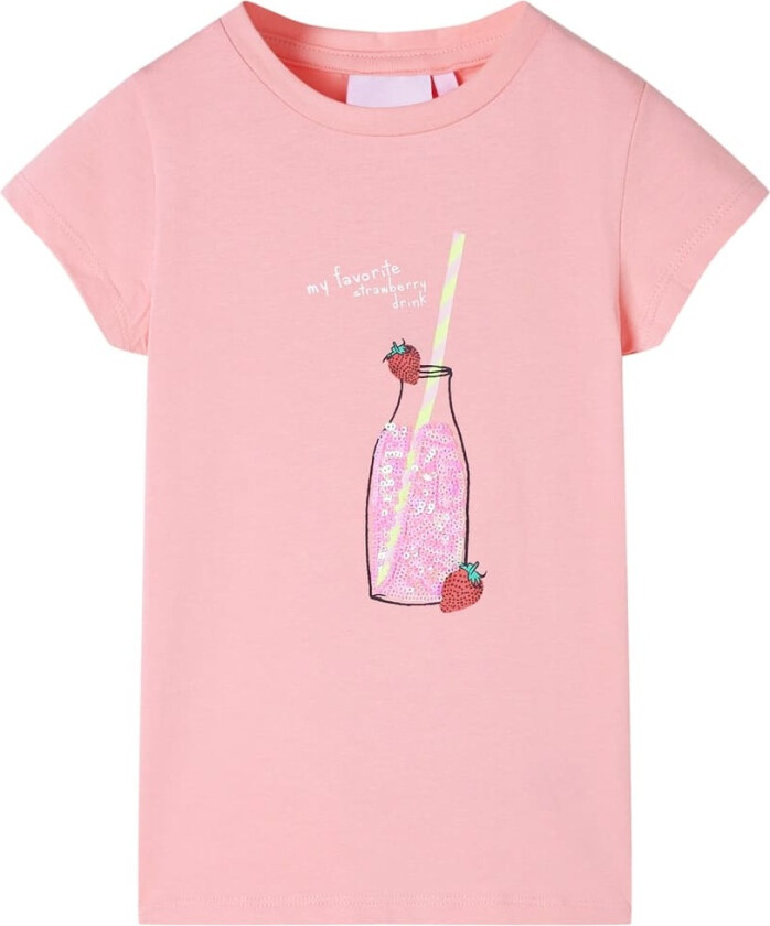 T-skjorte for barn rosa 92
