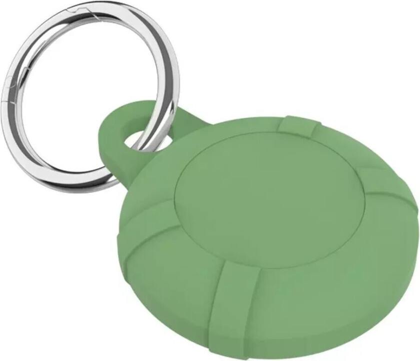 AirTag Silikonetui med Nøkkelring - Lysegrønn