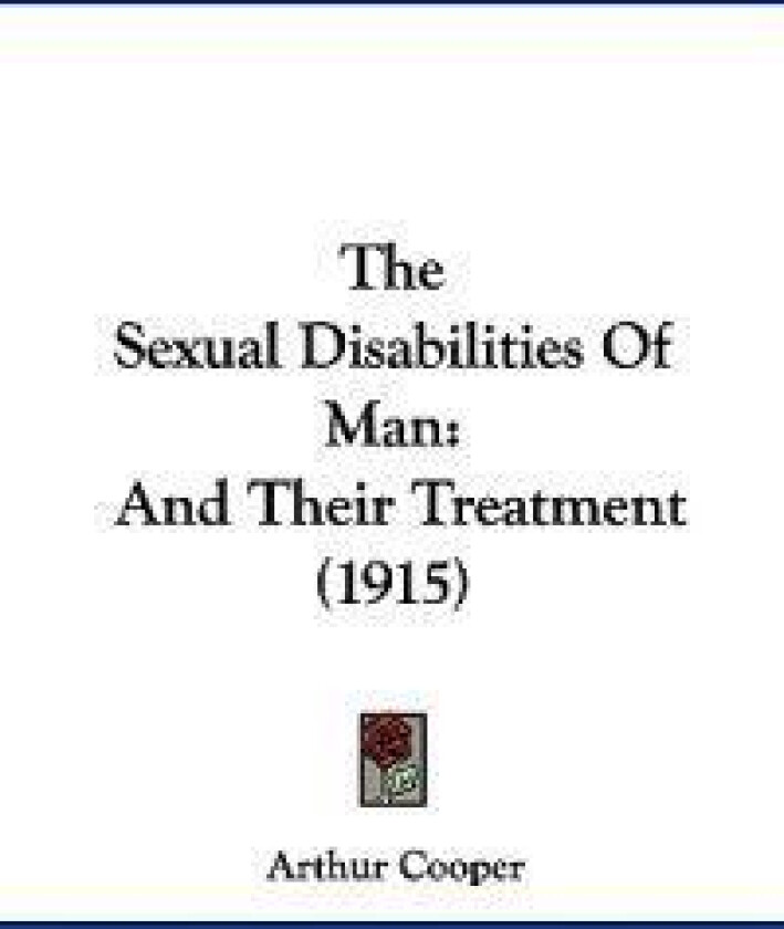 The Sexual Disabilities of Man