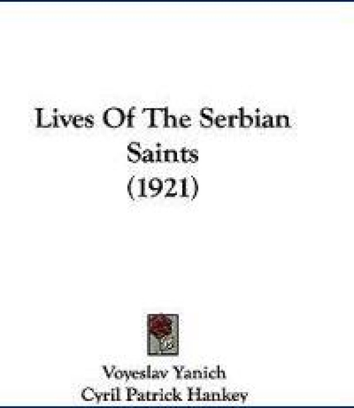 Lives of the Serbian Saints