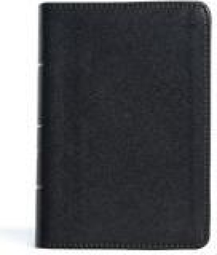 CSB Large Print Compact Reference Bible, Black Leathertouch