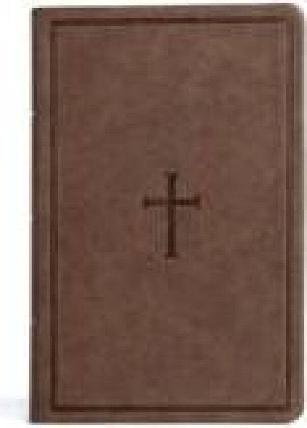 CSB Large Print Personal Size Reference Bible, Brown Leather