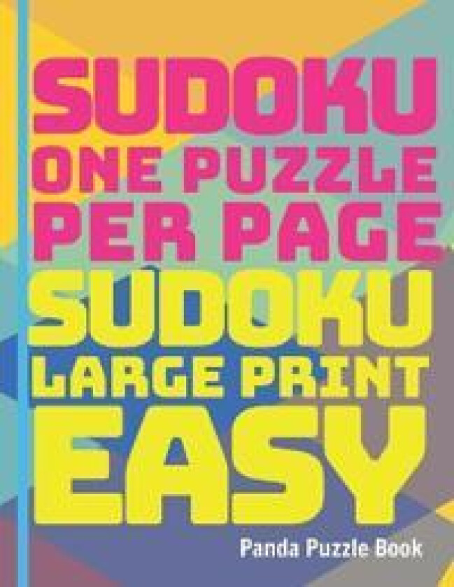 Sudoku One Puzzle Per Page - Sudoku Large Print Easy