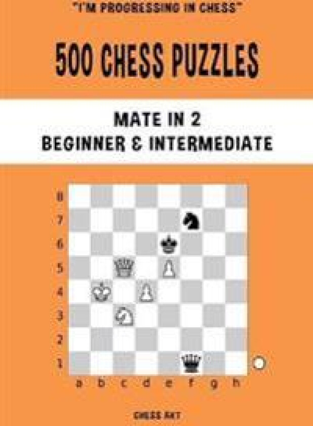 500 Chess Puzzles, Mate in 2, Beginner and Intermediate Level
