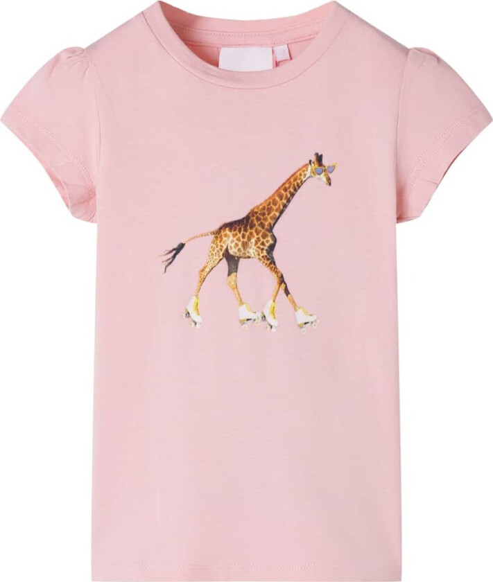 T-skjorte for barn lyserosa 116