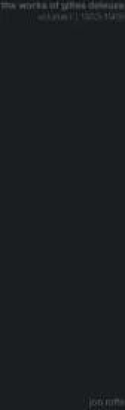 The Works of Gilles Deleuze I