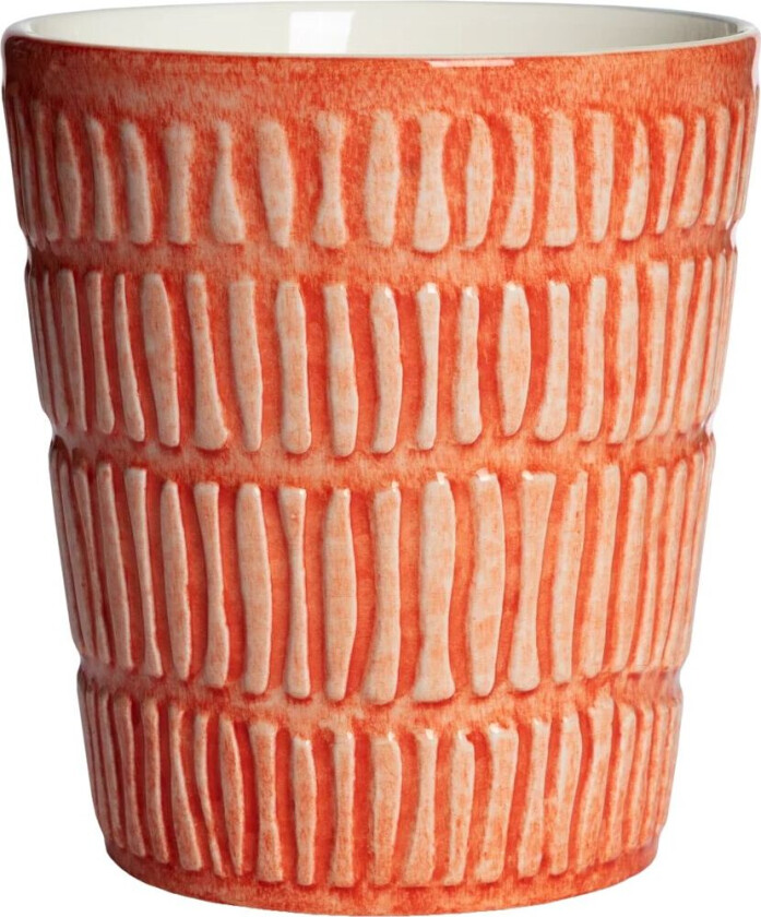 Stripes krus 30 cl Oransje