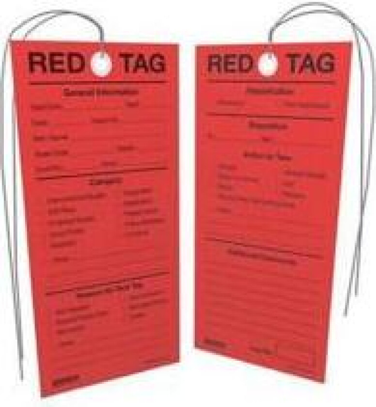 5S Red Tags