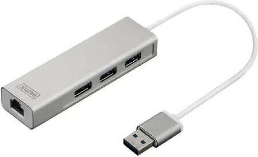 Digitus Usb-c Network Card With Built In Usb Hub