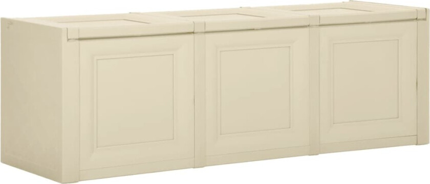 Putekasse hvit angora 125x40x42 cm 130 L