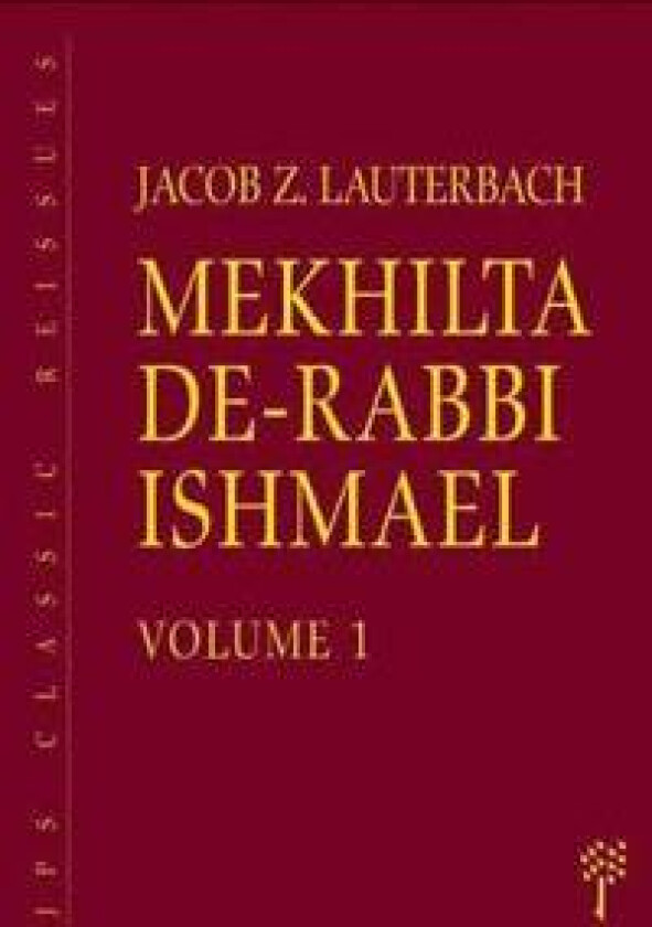 Mekhilta de-Rabbi Ishmael, 2-volume set