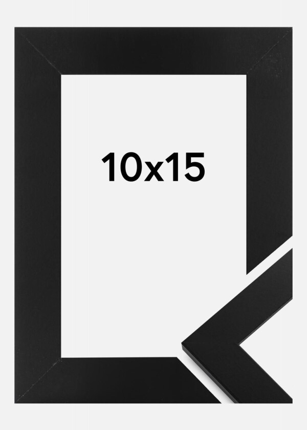 Ramme Stockholm Svart 10x15 Cm