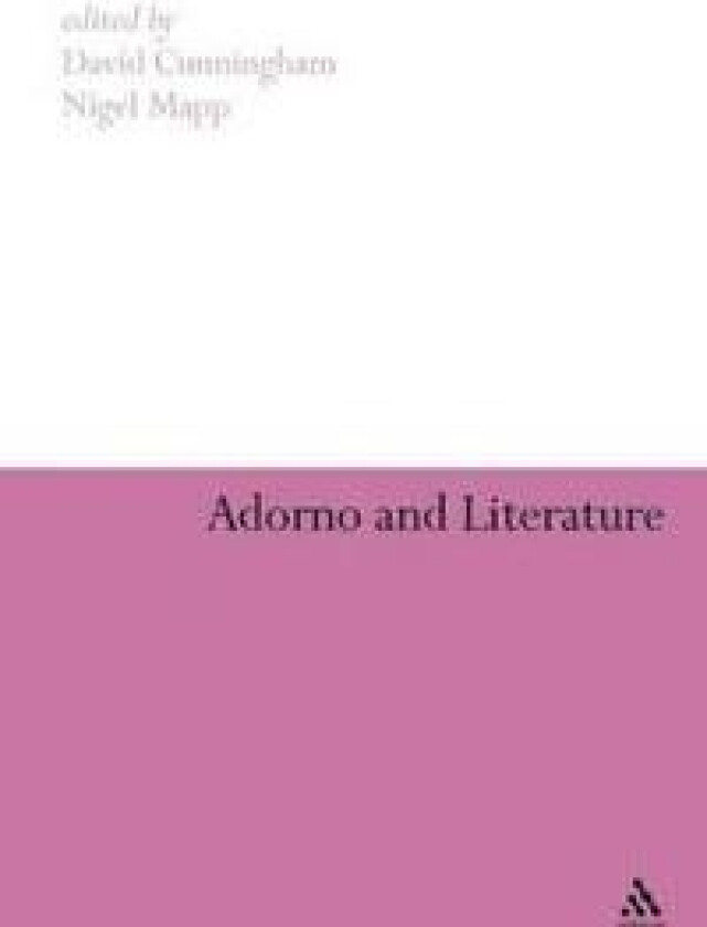 Adorno and Literature