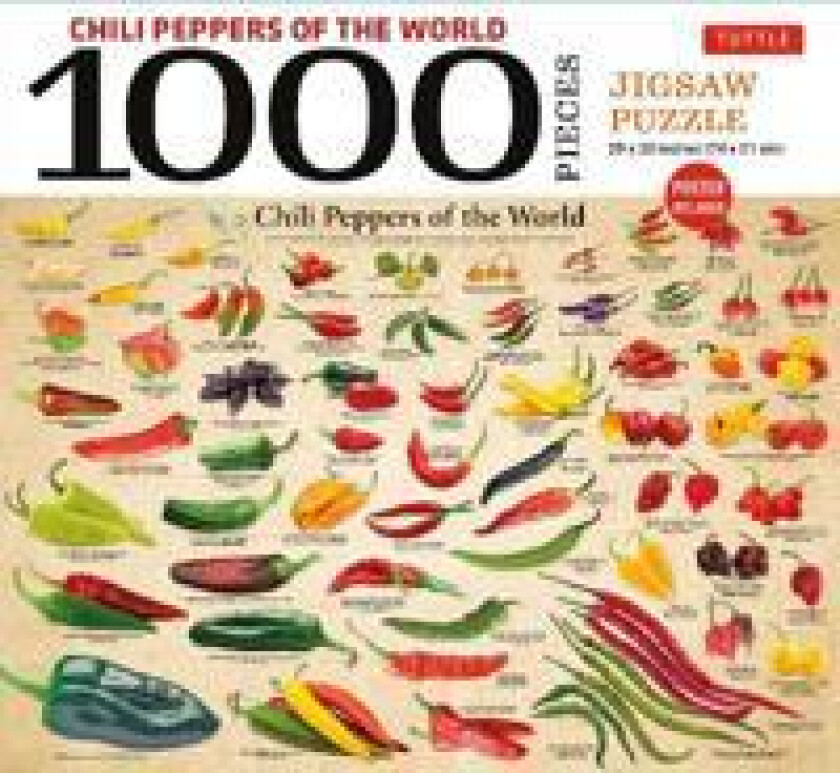 Chili Peppers of the World - 1000 Piece Jigsaw Puzzle