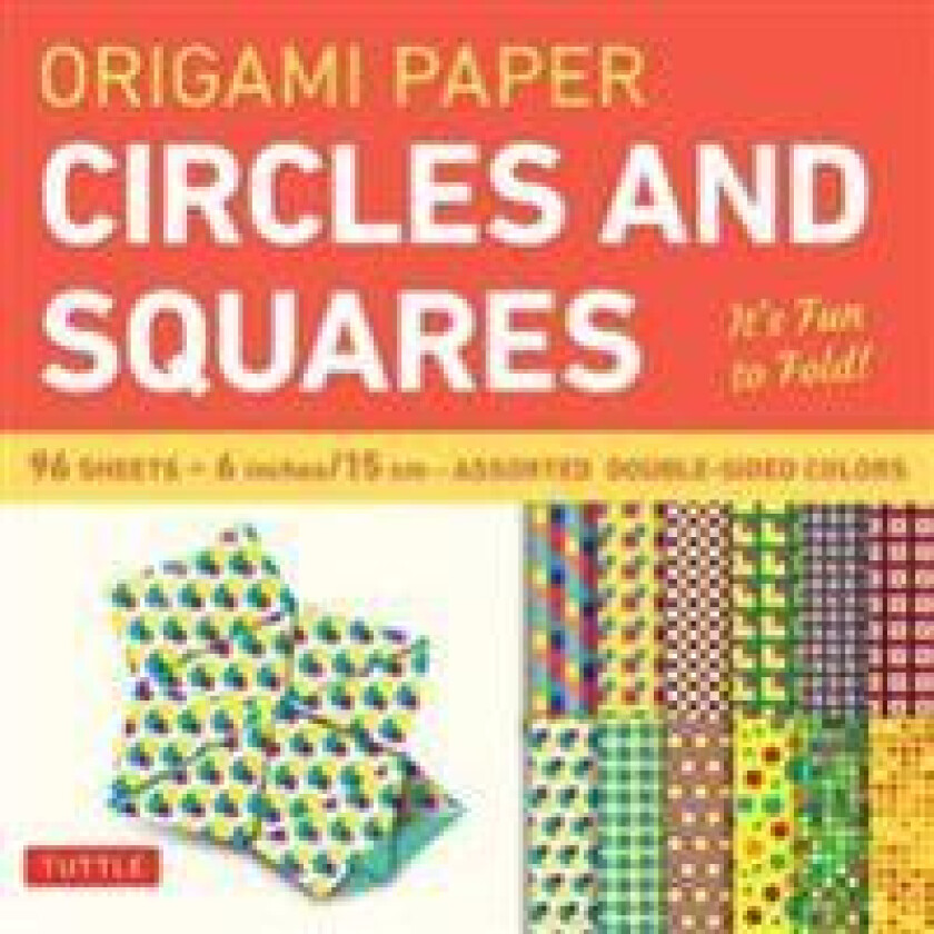 Origami Paper Circles and Squares 96 Sheets 6' (15 cm)