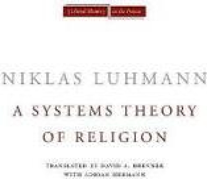 A Systems Theory of Religion