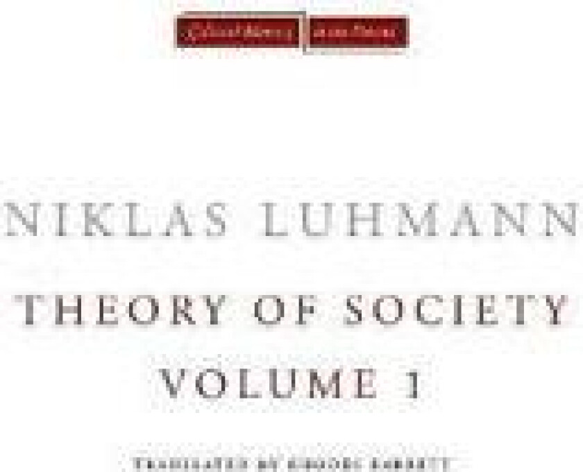Theory of Society, Volume 1