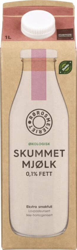 Skummet Mjølk Økologisk 1l