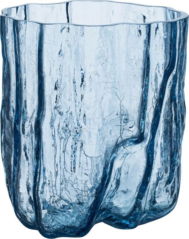 Bilde av Crackle vase 270 mm Sirkulært glass