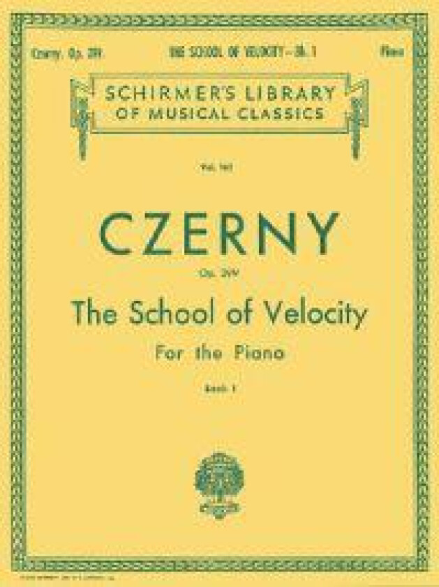 School of Velocity, Op. 299 - Book 1: Schirmer Library of Classics Volume 162 Piano Technique