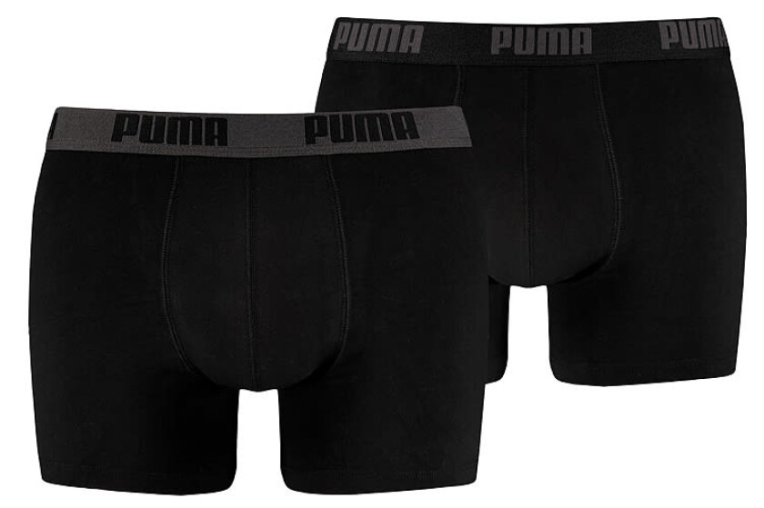 Boxer Basic Herre 2pk Black/Black M