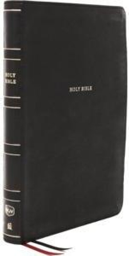 NKJV Holy Bible, Super Giant Print Reference Bible, Black Leathersoft, Thumb Indexed, 43,000 Cross references, Red Letter, Comfort Print: New King