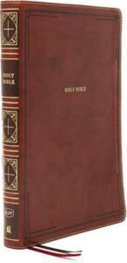 KJV Holy Bible: Giant Print Thinline Bible, Brown Leathersoft, Red Letter, Comfort Print (Thumb Indexed): King James Version