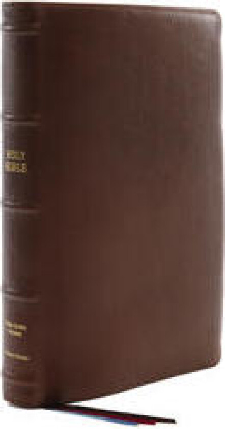 KJV Holy Bible: Giant Print with 53,000 Cross References, Brown Premium Goatskin Leather, Premier Collection, Comfort Print: King James Version
