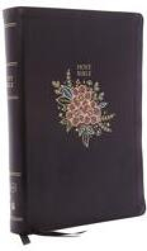 KJV Holy Bible: Super Giant Print with 43,000 Cross References, Deluxe Black Floral Leathersoft, Red Letter, Comfort Print: King James Version