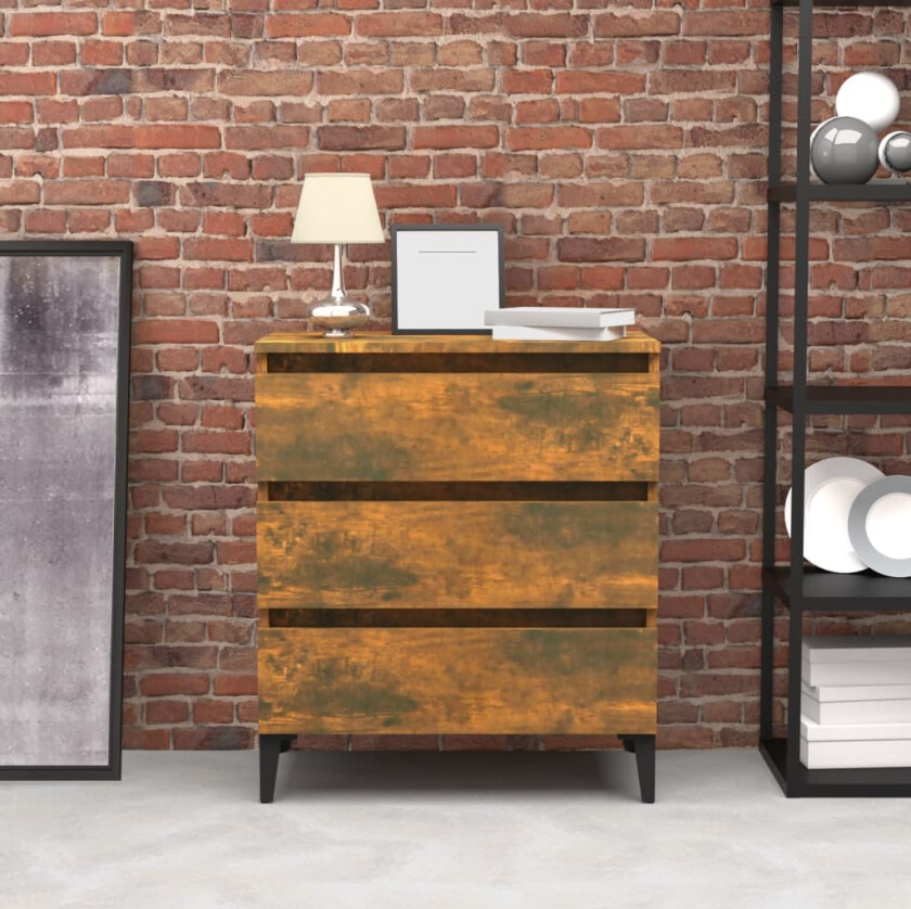 Skjenk røkt eik 60x35x69 cm konstruert tre