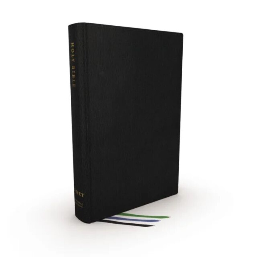 NET Bible, Thinline Large Print, Genuine Leather, Black, Thumb Indexed, Comfort Print av Thomas Nelson