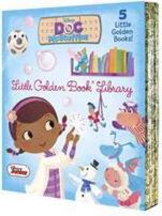 Doc McStuffins Little Golden Book Library (Disney Junior: Doc McStuffins): As Big as a Whale; Snowman Surprise; Bubble-Rific!; Boomer Gets His Bounce