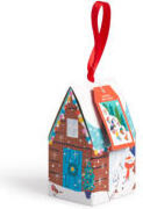 Winter Sledding Puzzle Ornament