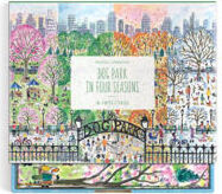 Michael Storrings Dog Park in Four Seasons Greeting Card Assortment