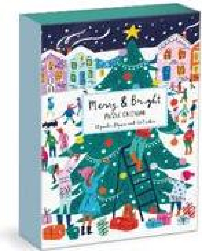 Louise Cunningham Merry and Bright 12 Days of Christmas Advent Puzzle Calendar